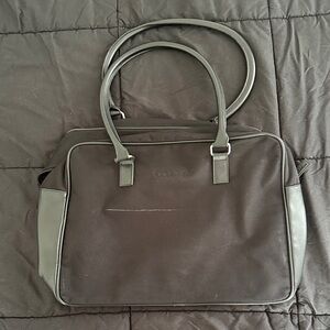 Calvin Klein Black and Gray Laptop Bag